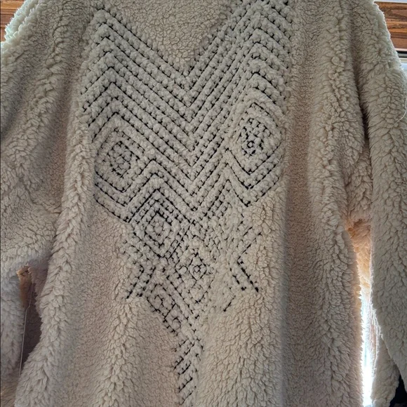 We The Free Cream and Black Sherpa Jacket NWT - Picture 6 of 8